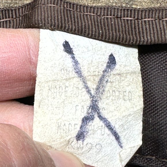 Vintage LL Bean Waxed Cotton Canvas & Leather Messenger Briefcase - Picture 16 of 16